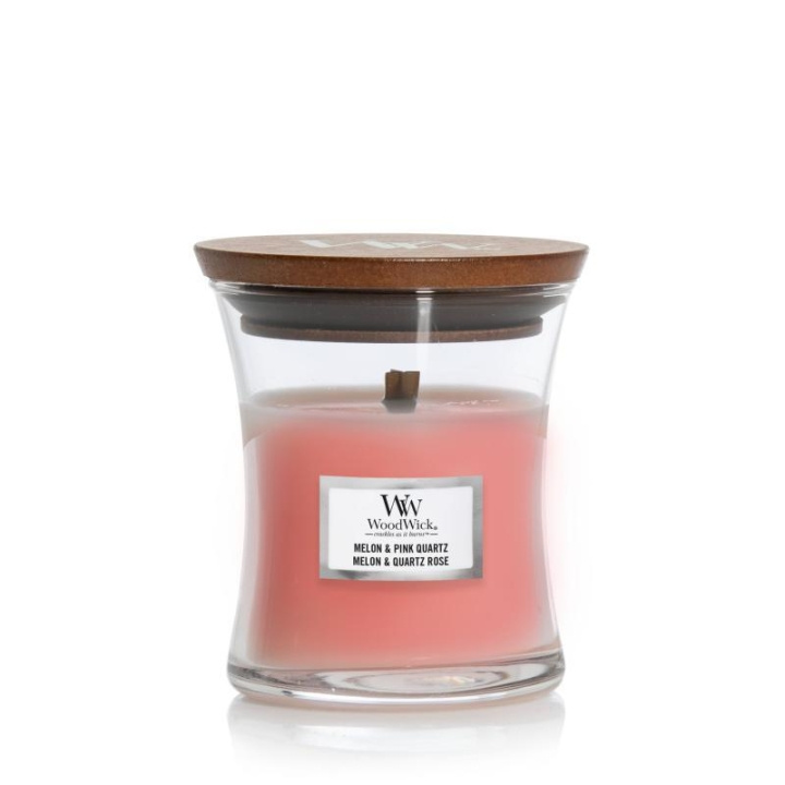 WoodWick Mini - Melon & Pink Quartz i gruppen SKØNHED & HELSE / Duft & Parfume / Øvrig duft / Duftlys hos TP E-commerce Nordic AB (C23050)