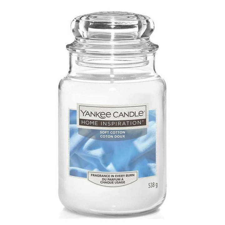 Yankee Candle Home Inspiration Large Soft Cotton 538g i gruppen SKØNHED & HELSE / Duft & Parfume / Øvrig duft / Duftlys hos TP E-commerce Nordic AB (C23051)