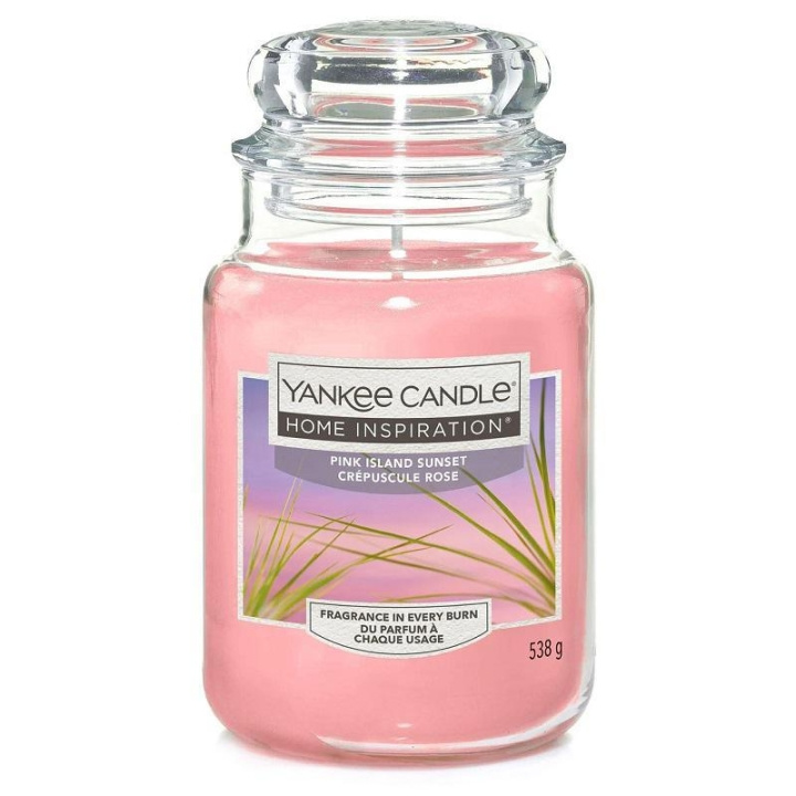 Yankee Candle Home Inspiration Large Pink Island Sunset 538g i gruppen SKØNHED & HELSE / Duft & Parfume / Øvrig duft / Duftlys hos TP E-commerce Nordic AB (C23057)