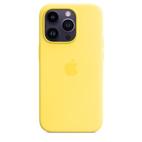 Apple Iphone 14 Pro Silicone Case With Magsafe - Canary Yellow i gruppen SMARTPHONES & TABLETS / Mobil Beskyttelse / Apple / iPhone 14 hos TP E-commerce Nordic AB (C23092)