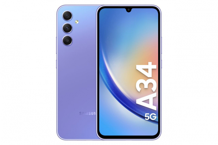 Samsung Galaxy A34 5G 128GB Light Violet i gruppen SMARTPHONES & TABLETS / Mobiltelefoner & smartphones hos TP E-commerce Nordic AB (C23158)