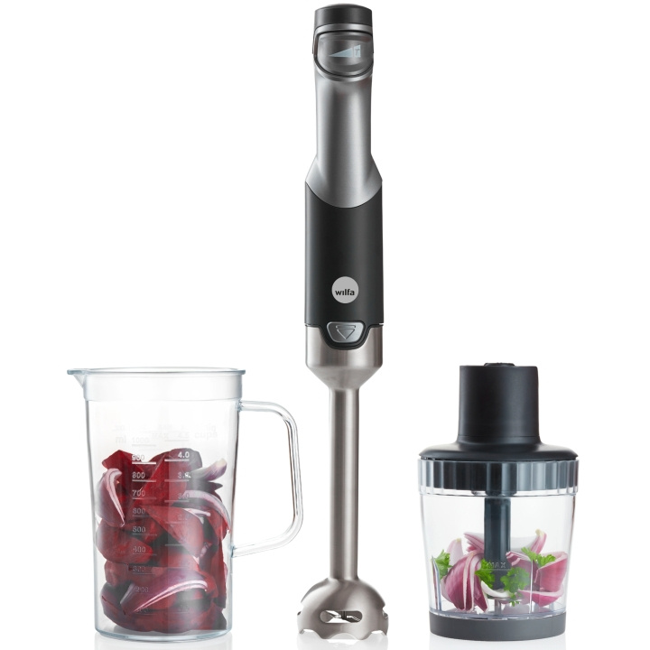 Wilfa Stavmixerset rostfri 1000W SM-1000FP i gruppen HJEM, HUS & HAVE / Husholdningsapparater / Foodprocessor og køkkenassistenter / Stavblender hos TP E-commerce Nordic AB (C23366)