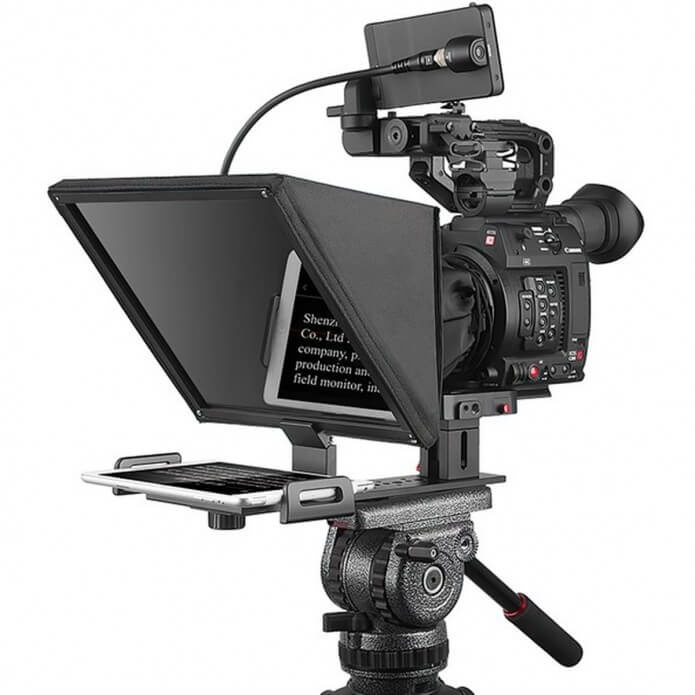 Desview Teleprompter T12 foldbar, smartphone, tablet, DSLR i gruppen HJEMMEELEKTRONIK / Foto og video / Fotografi udstyr / Andet hos TP E-commerce Nordic AB (C23444)