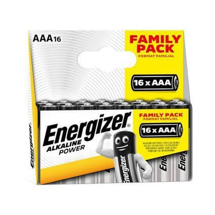 Energizer Batteri AAA/LR03 Alkaline Power 16-pak i gruppen HJEMMEELEKTRONIK / Batterier og opladere / Batterier / AAA hos TP E-commerce Nordic AB (C23509)