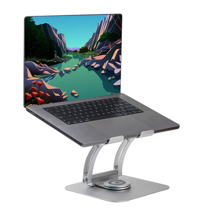 Desire2 Laptop Stand Supreme Dual Pivot Plus Silver i gruppen COMPUTERTILBEHØR / Bærbare computere og tilbehør / Stativ til laptop hos TP E-commerce Nordic AB (C23570)