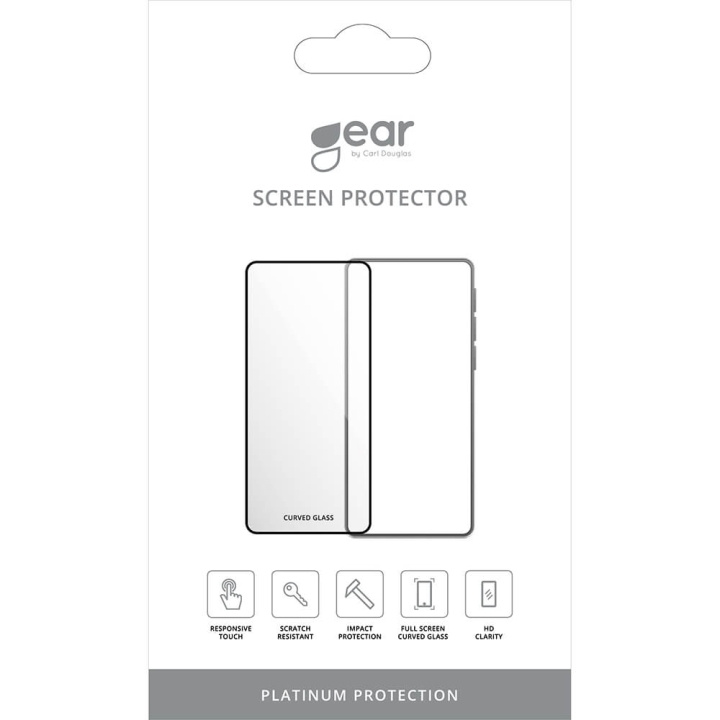 Gear Glass Prot. Curved Black Frame 3D PLATINUM iPhone 14 Pro Max i gruppen SMARTPHONES & TABLETS / Mobil Beskyttelse / Apple / iPhone 14 hos TP E-commerce Nordic AB (C23579)