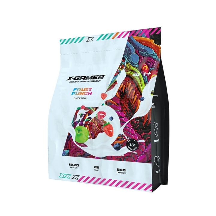 X-Gamer Quick Meal Fruit Punch 1190 gram i gruppen COMPUTERTILBEHØR / GAMING / Energidrikke for gamere hos TP E-commerce Nordic AB (C23625)