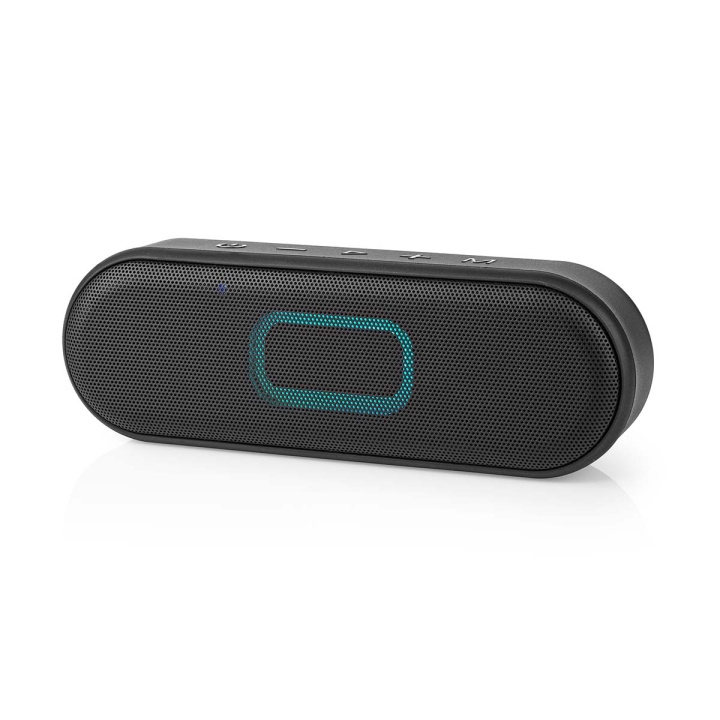 Nedis Bluetooth® højttaler | Maksimal batteritid: 12 timer | Håndholdt design | 16 W | Stereo | Indbygget mikrofon | IPX6 | Kan parres | Sort i gruppen HJEMMEELEKTRONIK / Lyd & billede / Højttalere & tilbehør / Bluetooth-højttalere / Bærbare højttalere hos TP E-commerce Nordic AB (C23649)