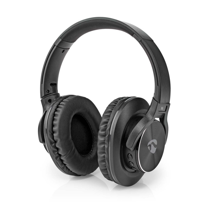 Nedis Trådløse Over-Ear hovedtelefoner | Maksimal batteritid: 7 timer | Indbygget mikrofon | Truk kontrol | Understøtter stemmestyring | Volumenkontrol | Sort i gruppen HJEMMEELEKTRONIK / Lyd & billede / Hovedtelefoner & Tilbehør / Hovedtelefoner hos TP E-commerce Nordic AB (C23651)
