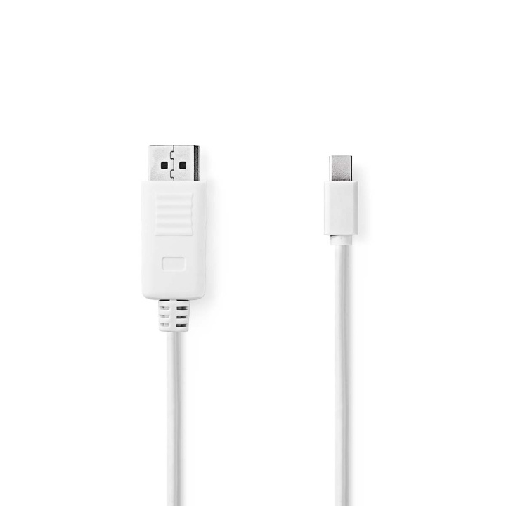 Nedis Mini DisplayPort kabel | DisplayPort 1.2 | Mini DisplayPort han | DisplayPort Han | 21.6 Gbps | Nikkelplateret | 2.00 m | Runde | PVC | Hvid | Konvolut i gruppen COMPUTERTILBEHØR / Kabler og adaptere / DisplayPort / Kabler hos TP E-commerce Nordic AB (C23664)