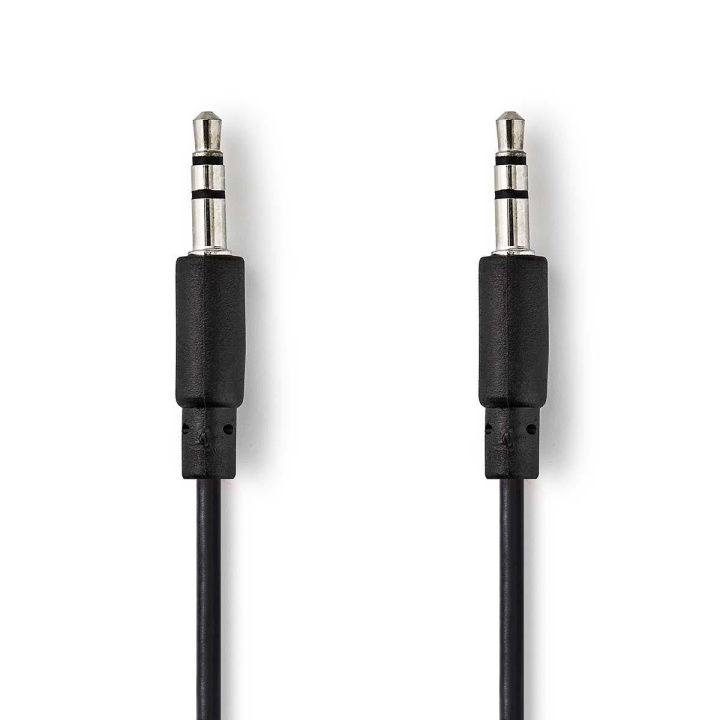Nedis Stereo Audio kabel | 3.5 mm Hanstik | 3.5 mm Hanstik | Nikkelplateret | 1.00 m | Rullet | Sort | Konvolut i gruppen HJEMMEELEKTRONIK / Lyd & billede / Højttalere & tilbehør / Tilbehør hos TP E-commerce Nordic AB (C23732)