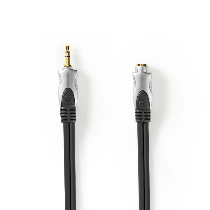 Nedis Stereo Audio kabel | 3.5 mm Hanstik | 3.5 mm Hunstik | Guldplateret | 10.0 m | Runde | Antracit | Box i gruppen HJEMMEELEKTRONIK / Lyd & billede / Højttalere & tilbehør / Tilbehør hos TP E-commerce Nordic AB (C23827)