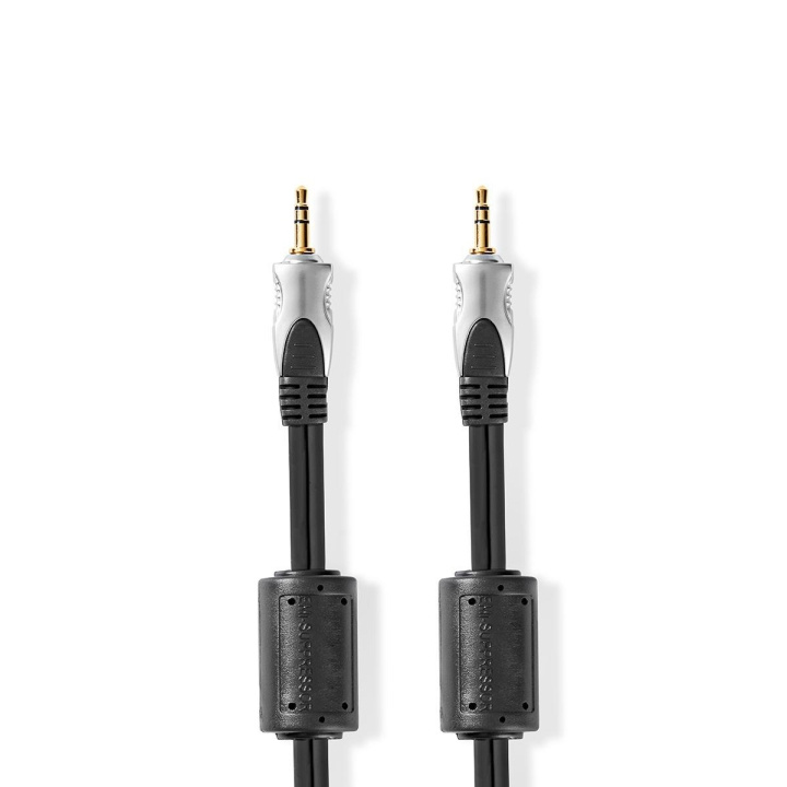 Nedis Stereo Audio kabel | 3.5 mm Hanstik | 3.5 mm Hanstik | Guldplateret | 5.00 m | Runde | Antracit | Plastikæske i gruppen HJEMMEELEKTRONIK / Lyd & billede / Højttalere & tilbehør / Tilbehør hos TP E-commerce Nordic AB (C23828)