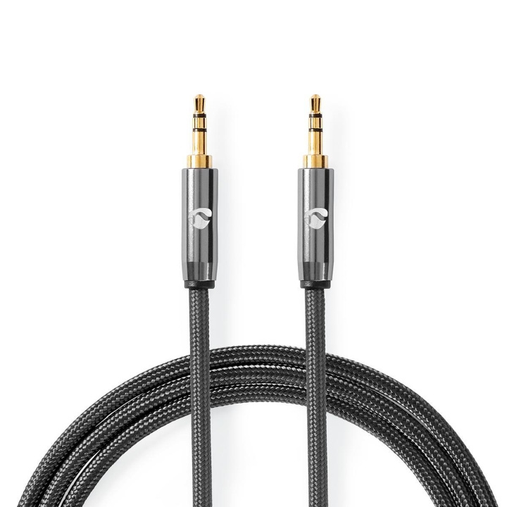 Nedis Stereo Audio kabel | 3.5 mm Hanstik | 3.5 mm Hanstik | Guldplateret | 1.00 m | Runde | Antracit / Gun Metal Grå | Cover Window Box i gruppen HJEMMEELEKTRONIK / Lyd & billede / Højttalere & tilbehør / Tilbehør hos TP E-commerce Nordic AB (C23835)