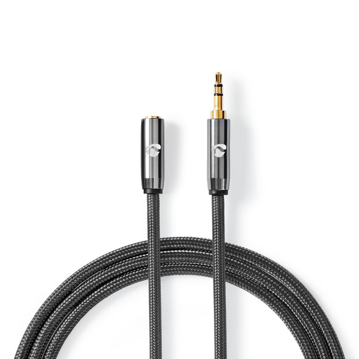 Nedis Stereo Audio kabel | 3.5 mm Hanstik | 3.5 mm Hunstik | Guldplateret | 2.00 m | Runde | Grå / Gun Metal Grå | Cover Window Box i gruppen HJEMMEELEKTRONIK / Lyd & billede / Højttalere & tilbehør / Tilbehør hos TP E-commerce Nordic AB (C23838)