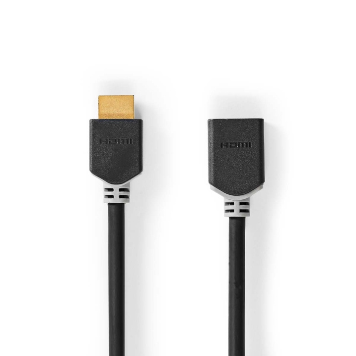 Nedis High Speed ​​HDMI ™ kabel med Ethernet | HDMI™ Stik | HDMI™ Hun | 4K@60Hz | ARC | 18 Gbps | 1.00 m | Runde | PVC | Antracit | Box i gruppen HJEMMEELEKTRONIK / Kabler og adaptere / HDMI / Kabler hos TP E-commerce Nordic AB (C23868)