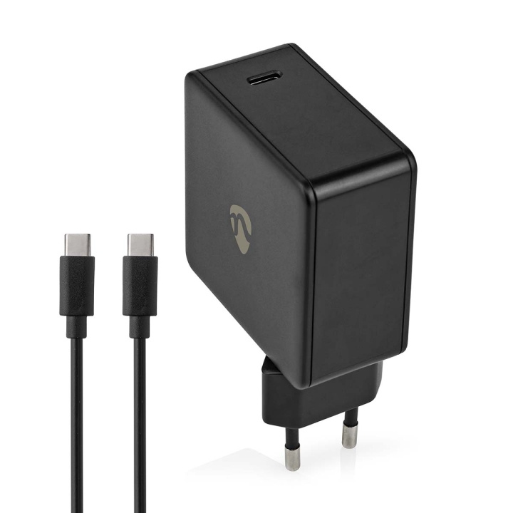 Nedis Vægoplader | 65 W | PD3.0 27W / PD3.0 36W / PD3.0 45W / PD3.0 65W | Hurtigopladningsfunktion | 3.0 / 3.25 A A | Antal output: 1 | USB-C™ | Type-C™ | 2.00 m | Automatisk Valgt Spænding | Sort i gruppen SMARTPHONES & TABLETS / Opladere og kabler / Vægoplader / Væg oplader Type C hos TP E-commerce Nordic AB (C23930)