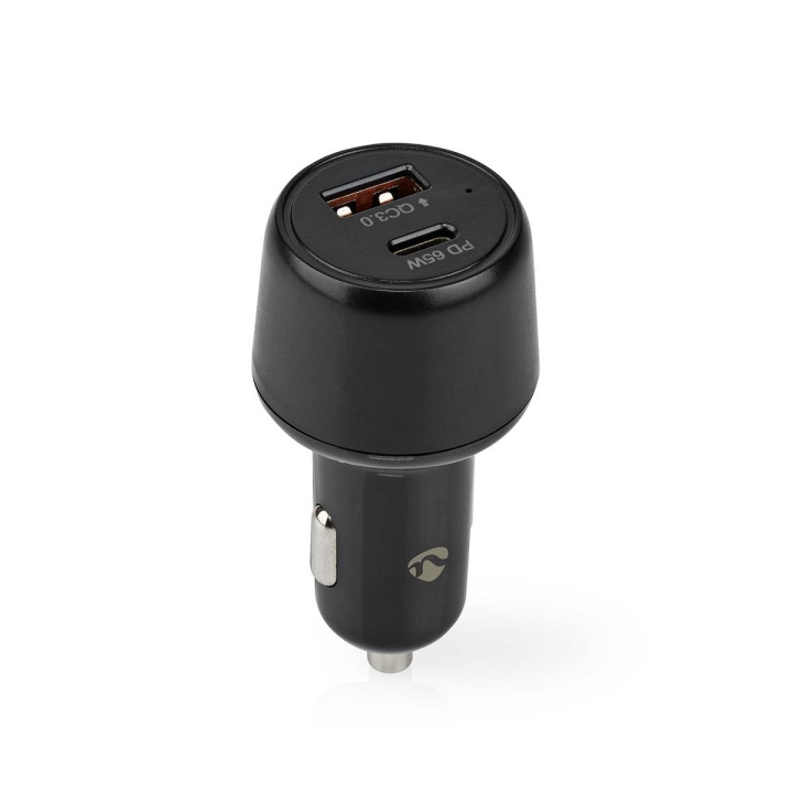 Nedis Biloplader | 65 W | 2.0 / 3.0 / 3.25 A | Antal output: 2 | Porttype: USB-A / USB-C™ | Automatisk Valgt Spænding i gruppen SMARTPHONES & TABLETS / Opladere og kabler / Bilopladere / Bilopladere Type C hos TP E-commerce Nordic AB (C23942)