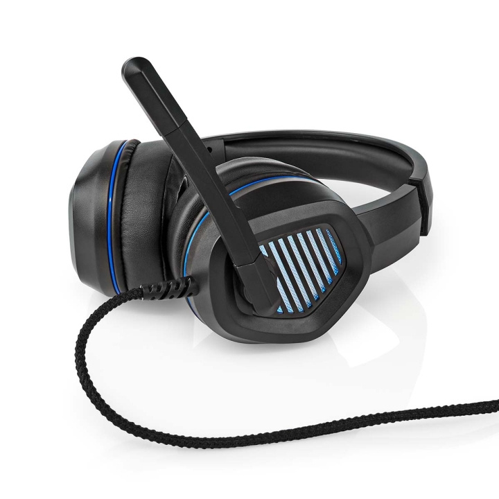 Nedis Gaming Headset | Over-Ear | Surround | USB Type-A | Fold-Away Mikrofon | 2.10 m | LED i gruppen COMPUTERTILBEHØR / GAMING / Headset hos TP E-commerce Nordic AB (C23951)