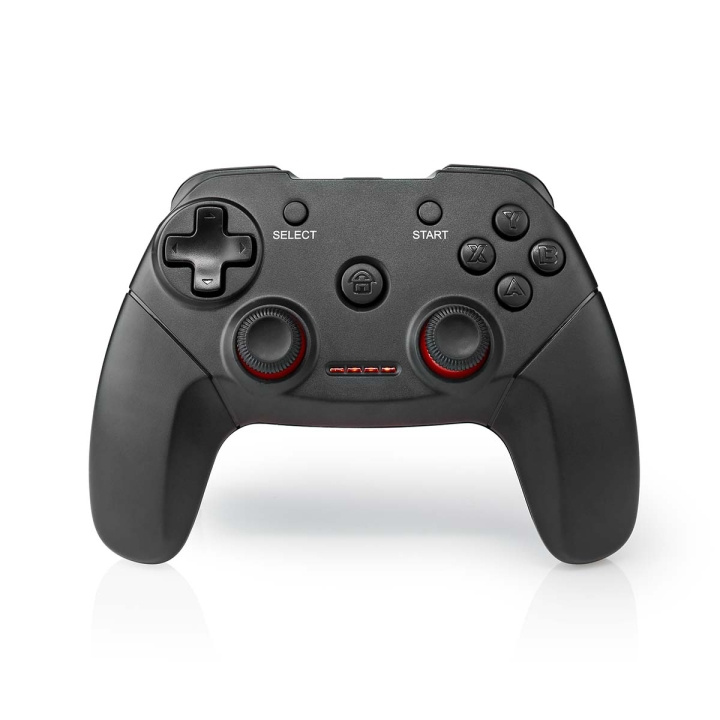 Nedis Gamepad | Trådløs | Batteri | PC | Antal knapper: 11 | Kabellængde: 1.00 m | Sort i gruppen COMPUTERTILBEHØR / GAMING / Gamepad hos TP E-commerce Nordic AB (C23961)