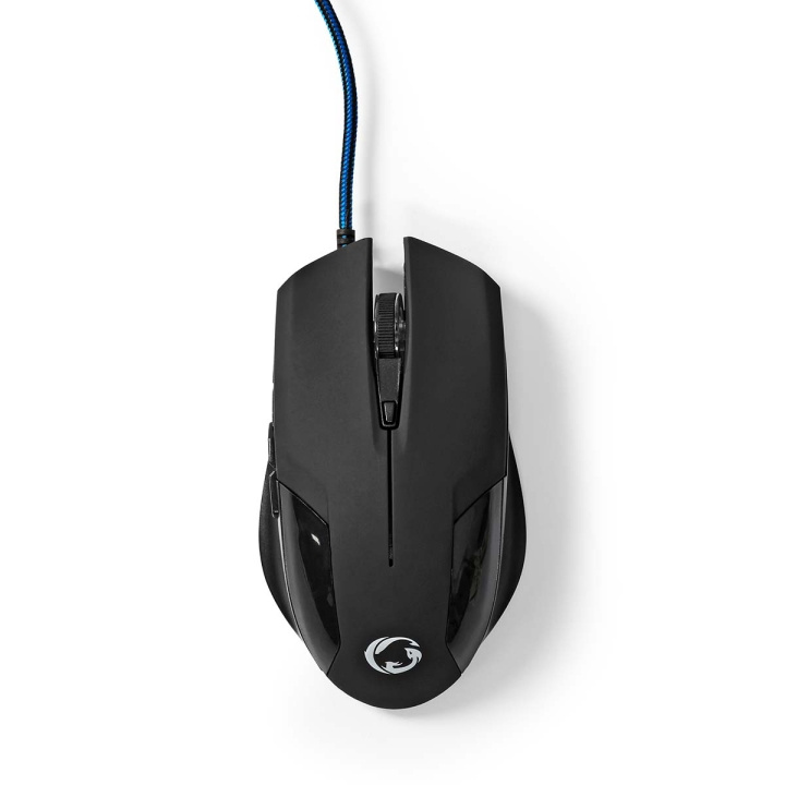 Nedis Gaming Mouse | Kabel | 1200 / 2400 / 4800 / 7200 dpi | Justerbar DPI | Antal knapper: 6 | Programmerbare knapper | Højrehåndet | 1.50 m | Uden Belysning i gruppen COMPUTERTILBEHØR / GAMING / Mus hos TP E-commerce Nordic AB (C23962)