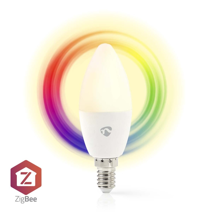 Nedis SmartLife Fuld Farve Pære | Zigbee 3.0 | E14 | 470 lm | 4.9 W | RGB / Varm til kølig hvid | 2200 - 6500 K | Android™ / IOS | Stearinlys | 1 stk i gruppen HJEM, HUS & HAVE / Smart hjem / Smart belysning hos TP E-commerce Nordic AB (C23988)