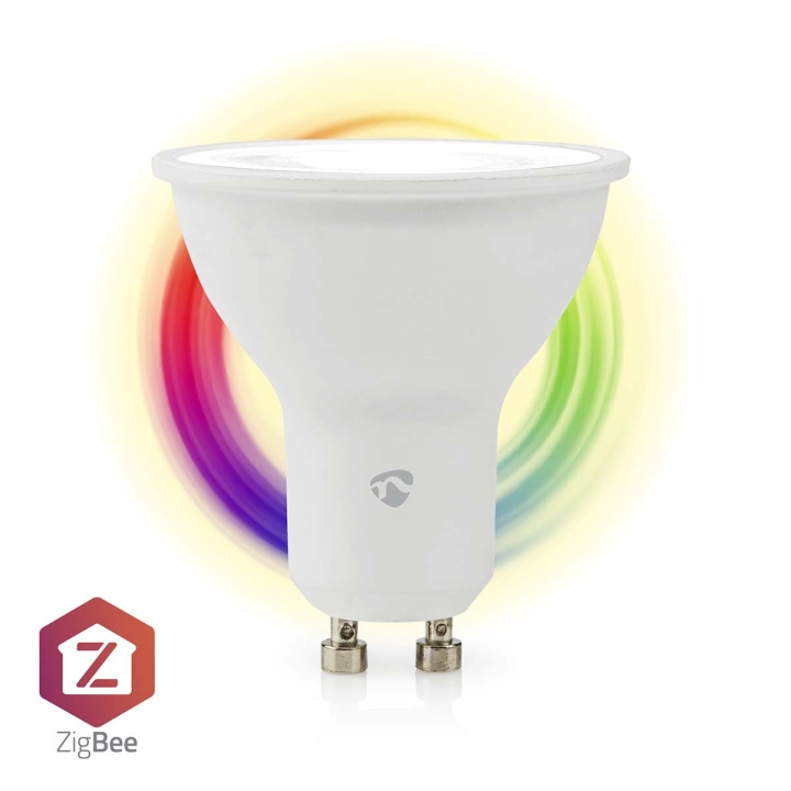 Nedis SmartLife Fuld Farve Pære | Zigbee 3.0 | GU10 | 345 lm | 4.7 W | RGB / Varm til kølig hvid | 2200 - 6500 K | Android™ / IOS | Spot | 1 stk i gruppen HJEM, HUS & HAVE / Smart hjem / Smart belysning hos TP E-commerce Nordic AB (C23994)