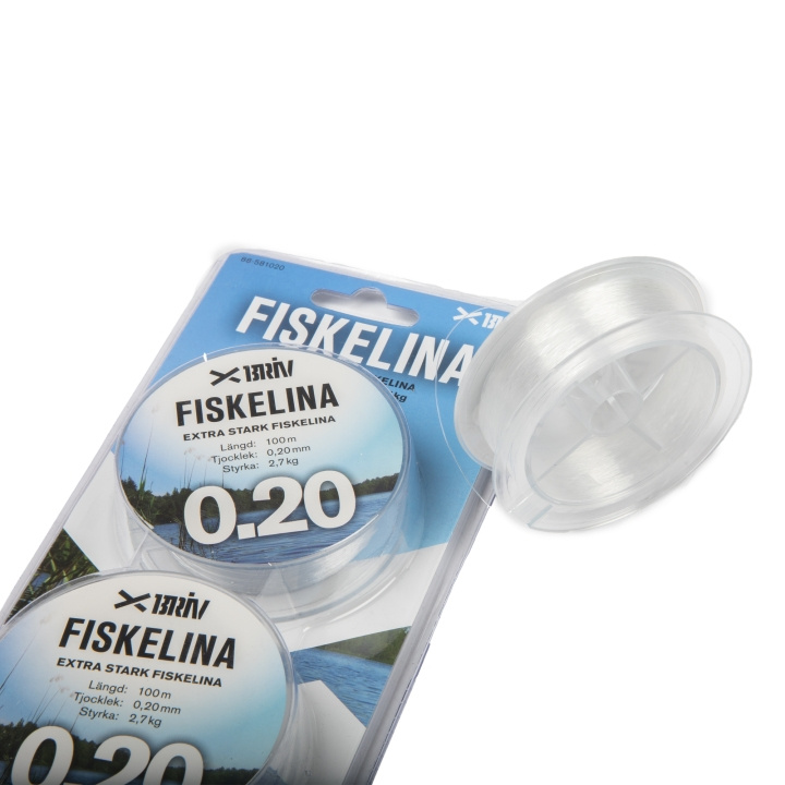 Fiskelina 2x100 m 0,20 mm 2,7 kg, 1/100 i gruppen SPORT, FRITID & HOBBY / Friluftsliv / Fiskeriudstyr hos TP E-commerce Nordic AB (C24156)