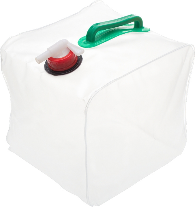 Sammenklappelig vandbeholder, håndtag og hane 10 liter i gruppen SPORT, FRITID & HOBBY / Friluftsliv / Udendørs gadgets hos TP E-commerce Nordic AB (C24171)