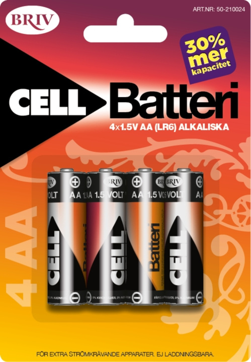 Batteri AA LR6 - 4-pack, 1/12/96 i gruppen HJEMMEELEKTRONIK / Batterier og opladere / Batterier / AA hos TP E-commerce Nordic AB (C24201)