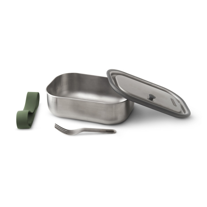 Lunchbox B+B Small Stainless 600 ml Oliv i gruppen HJEM, HUS & HAVE / Køkkenredskaber / Madkasser & Madbeholder hos TP E-commerce Nordic AB (C24802)