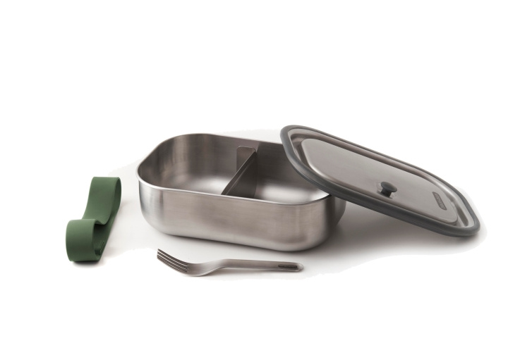Lunchbox B+B Large Stainless 1000 ml Oliv i gruppen HJEM, HUS & HAVE / Køkkenredskaber / Madkasser & Madbeholder hos TP E-commerce Nordic AB (C24803)