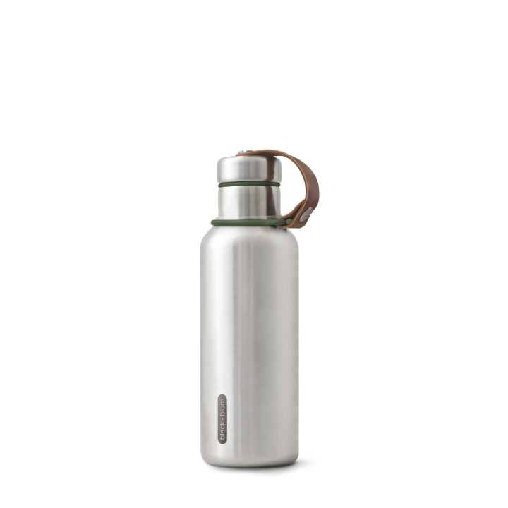 Steel Thermo bottle B+B Small 500 ml Oliv i gruppen SPORT, FRITID & HOBBY / Friluftsliv / Termokander & vandflasker hos TP E-commerce Nordic AB (C24809)