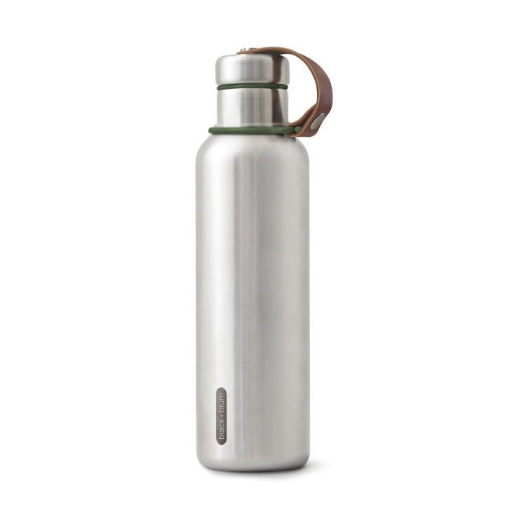 Steel Thermo bottle B+B Large 750 ml Oliv i gruppen SPORT, FRITID & HOBBY / Friluftsliv / Termokander & vandflasker hos TP E-commerce Nordic AB (C24810)