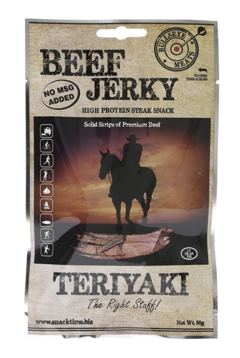 Beef Jerky Teriyaki 50 g i gruppen SPORT, FRITID & HOBBY / Friluftsliv / Udendørs gadgets hos TP E-commerce Nordic AB (C24840)