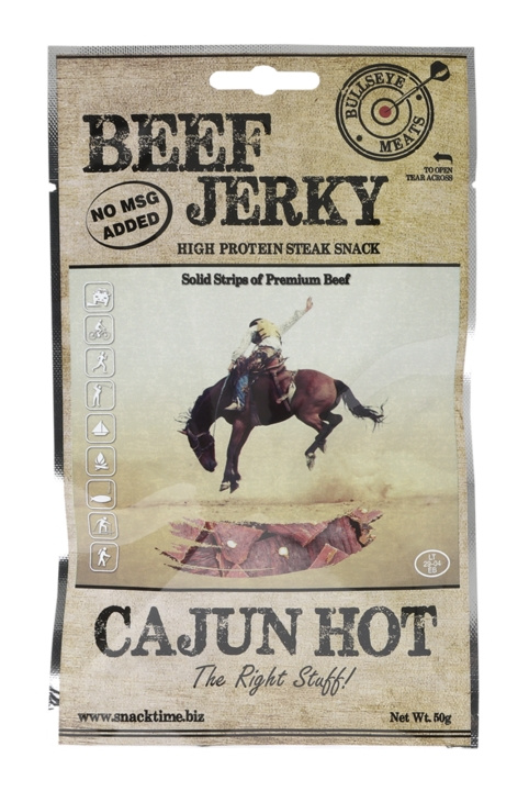 Beef Jerky Cajun Hot 50 g i gruppen SPORT, FRITID & HOBBY / Friluftsliv / Udendørs gadgets hos TP E-commerce Nordic AB (C24841)