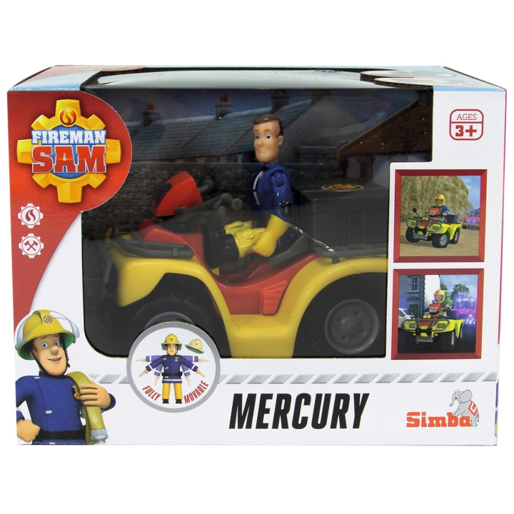 Simba Toys Brandman Sam Fyrhjulingen Mercury i gruppen LEGETØJ, BØRN & BABY / Legetøj / Legetøjsbiler hos TP E-commerce Nordic AB (C24928)