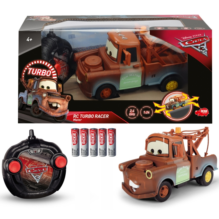 Jada Toys Disney Bilar 3 Radiostyrd Bärgarn Turbo Racer 1:24 i gruppen LEGETØJ, BØRN & BABY / Legetøj / Legetøjsbiler hos TP E-commerce Nordic AB (C24931)