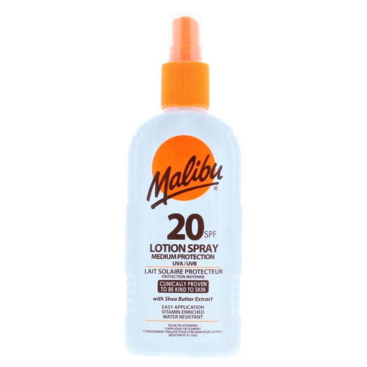 Malibu Lotion Spray SPF 20 200ml i gruppen SKØNHED & HELSE / Hudpleje / Tanning / Solbeskyttelse hos TP E-commerce Nordic AB (C25250)