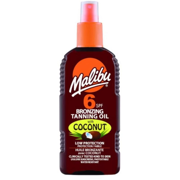 Malibu Bronzing Oil with Coconut SPF6 200ml i gruppen SKØNHED & HELSE / Hudpleje / Tanning / Solbeskyttelse hos TP E-commerce Nordic AB (C25253)
