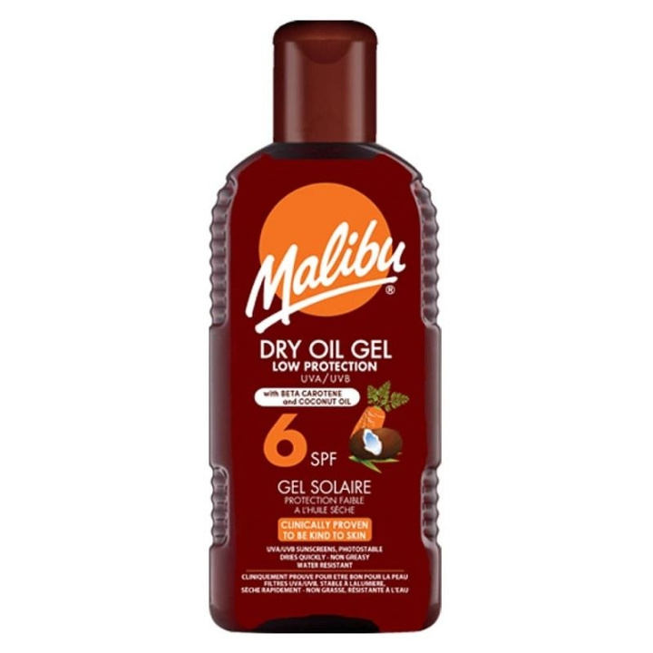 Malibu Dry Oil Gel SPF6 with Carotene & Coconut Oil 200ml i gruppen SKØNHED & HELSE / Hudpleje / Tanning / Solbeskyttelse hos TP E-commerce Nordic AB (C25260)