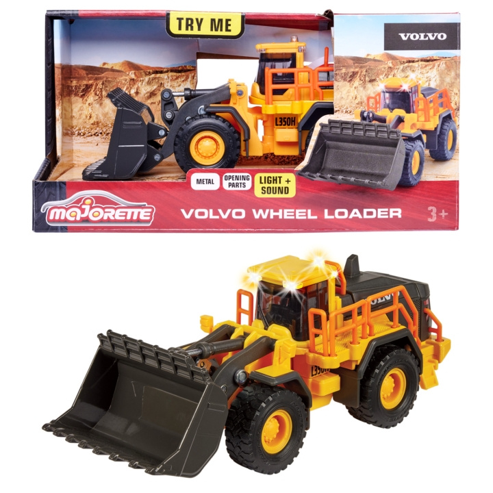 Majorette Volvo L350H Hjullastare i gruppen LEGETØJ, BØRN & BABY / Legetøj / Legetøjsbiler hos TP E-commerce Nordic AB (C25288)