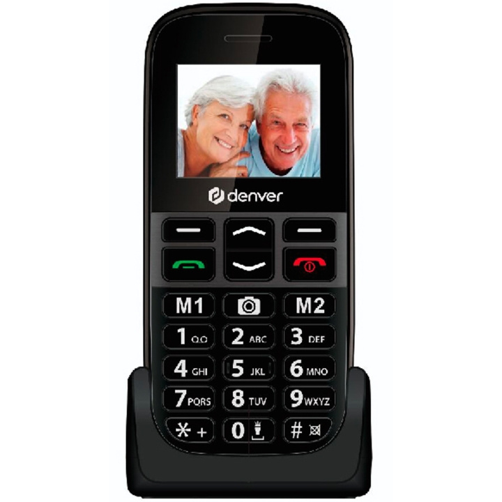 Denver BAS-18500MNB Enkel knapp-telefon med kamera i gruppen SMARTPHONES & TABLETS / Mobiltelefoner & smartphones hos TP E-commerce Nordic AB (C25291)