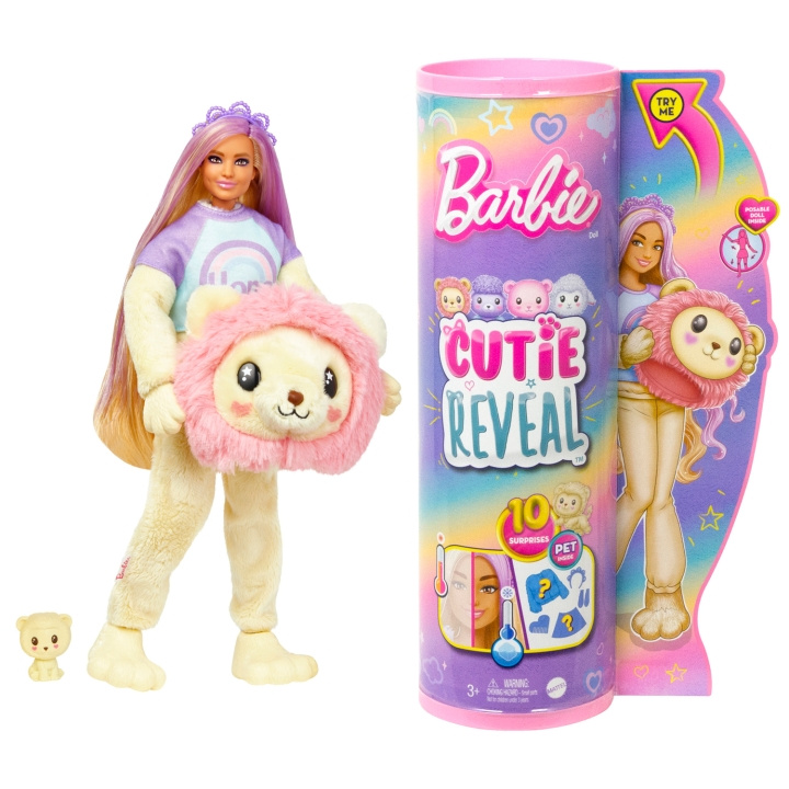 Barbie Cutie Reveal Barbie Cozy Lion Tee i gruppen LEGETØJ, BØRN & BABY / Legetøj / Docks og tilbehør hos TP E-commerce Nordic AB (C25304)
