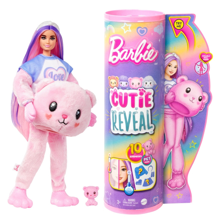 Barbie Cutie Reveal Barbie Cozy Teddy Tee i gruppen LEGETØJ, BØRN & BABY / Legetøj / Docks og tilbehør hos TP E-commerce Nordic AB (C25306)