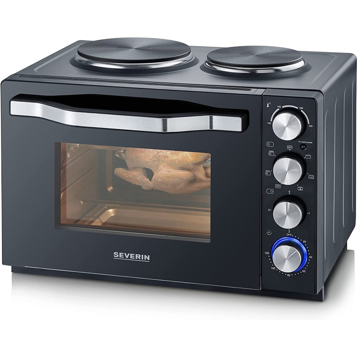 Severin Bänkspis med 2st plattor 30l 2500W TO2074 i gruppen HJEM, HUS & HAVE / Husholdningsapparater / Miniovne og kogeplader hos TP E-commerce Nordic AB (C25365)