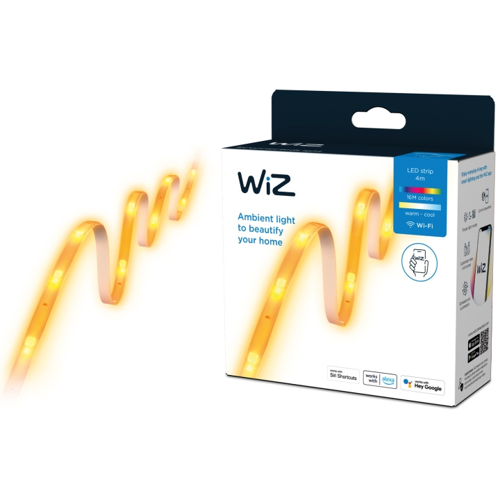 WiZ WiFi LED-Strip 4m inkl strömadapter Promo i gruppen HJEMMEELEKTRONIK / Lys / LED-kæder hos TP E-commerce Nordic AB (C25373)