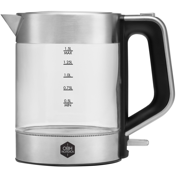 OBH Nordica Vattenkokare Venice glass kettle 1,5 l. cordless 6418 i gruppen HJEM, HUS & HAVE / Husholdningsapparater / Vand & Juice / Elkedel hos TP E-commerce Nordic AB (C25538)