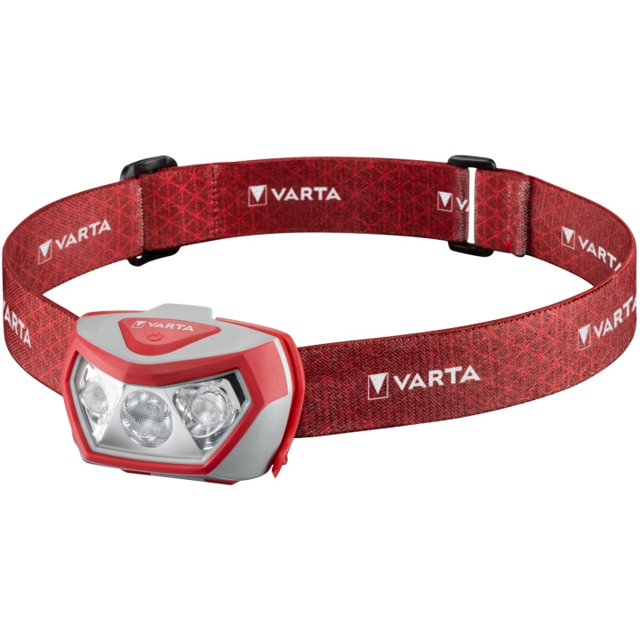 Varta Outdoor Sports H20 Pro Pannlampa 200 lm Röd i gruppen SPORT, FRITID & HOBBY / Lommelygter og Pandelygter / Pandelamper hos TP E-commerce Nordic AB (C25558)