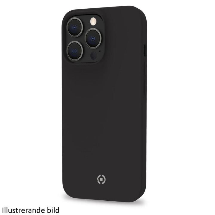 Celly Cromo Soft rubber case iPhone 15 Pro Svart i gruppen SMARTPHONES & TABLETS / Mobil Beskyttelse / Apple / iPhone 15 hos TP E-commerce Nordic AB (C25586)